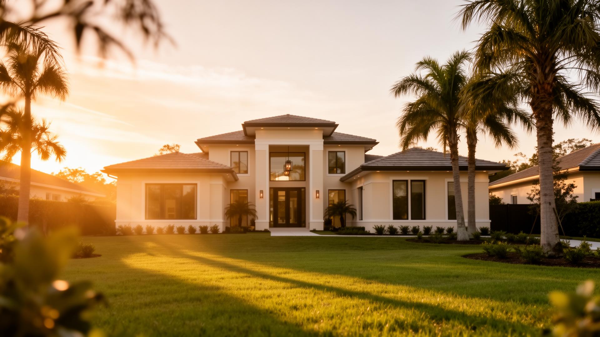 A welcoming Florida home at sunrise